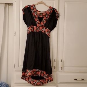 Kimono style silk dress